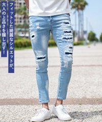 CavariA/キャバリア CavariA CavariA ダメージスキニーデニムパンツ/506487511