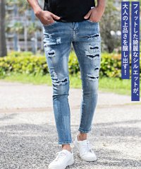 CavariA/キャバリア CavariA CavariA ダメージスキニーデニムパンツ/506487511