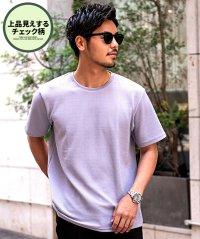 VICCI/ビッチ VICCI VICCI ふくれジャガードチェッククルーネックTEE 半袖/506487538
