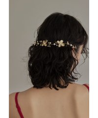 niana/ニアナ niana メタルフラワーパールヘッドドレス 結婚式 お呼ばれ ウェディング お花 ヘアアクセサリー 大きめ/506488296