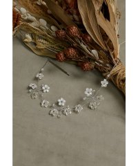 niana/ニアナ niana パールフラワーヘッドドレス 結婚式 お呼ばれ ウェディング お花 オーロラ ヘアアクセサリー/506488298