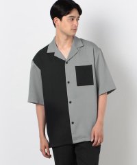 COMME CA ISM MENS/ファンクショナル バイカラー コンビ 羽織シャツ/506424251
