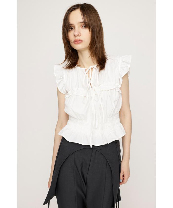 人気アイテムランキング(新品)  2WAY RIBBON FRILL トップス(506491574) | スライ(SLY) - d fashion トップス