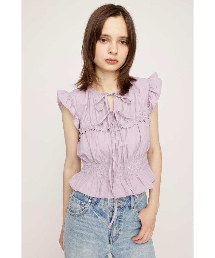 2WAY RIBBON FRILL トップス(506491574) | スライ(SLY) - d fashion