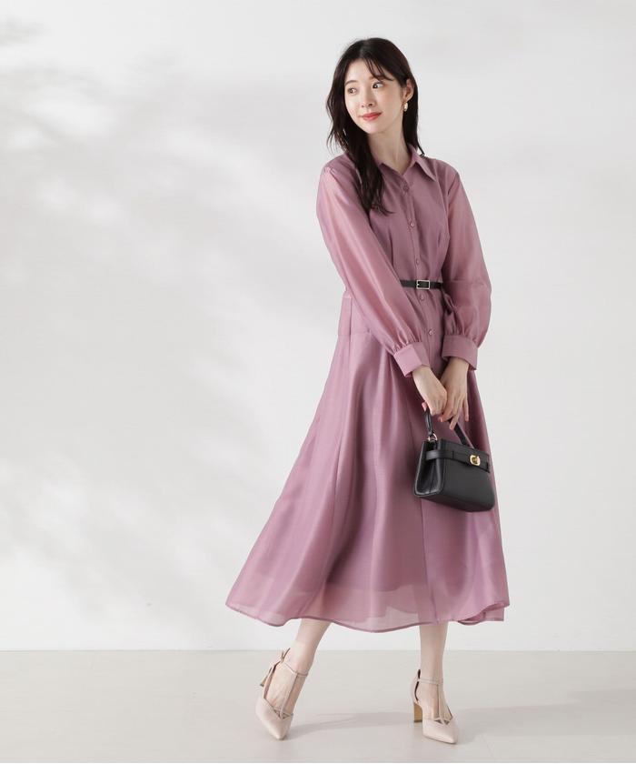 クーポン】【セール 60%OFF】切り替えタックシャツワンピース