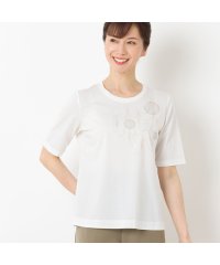 LOBJIE/スパンコール刺繍 シルケットスムースTシャツ/506492830
