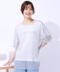 SHOO・LA・RUE Cutie Blonde/【2点セット】ラメシアーTOPS × ロゴTシャツ/506493263