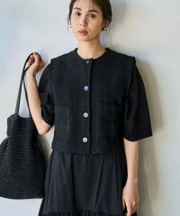 coen/【RONEL】チェックジャガードニットベスト/506220162