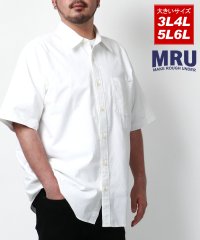 marukawa shonan/マルカワ MARUKAWA 【MRU/エムアールユー】大きいサイズ 3L 4L 5L 6L オックスフォード 半袖シャツ メンズ コットン 綿100％ シャツ/506451597