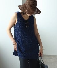 Bonjour Sagan/ボンジュールサガン BONJOUR SAGAN リボンヤーンニットベスト/506499900