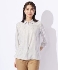 J.PRESS LADIES（LARGE SIZE）/【洗える】ウォッシャブルキュプラツイル ピンタック ブラウス/506504525