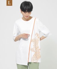 エヴェックス バイ クリツィア　Lサイズ/【L】【接触冷感】【ウォッシャブル】ラインパンサープリントチュニックカットソー/506060193