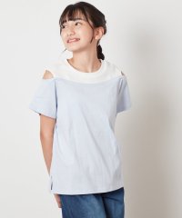 a.v.v(KID'S)/[160]【接触冷感】レイヤード風オフショルTシャツ/506222746