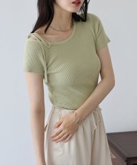 BLUEEAST/ブルーイースト BLUEEAST ワンオフショルダーリボンニット/506418478