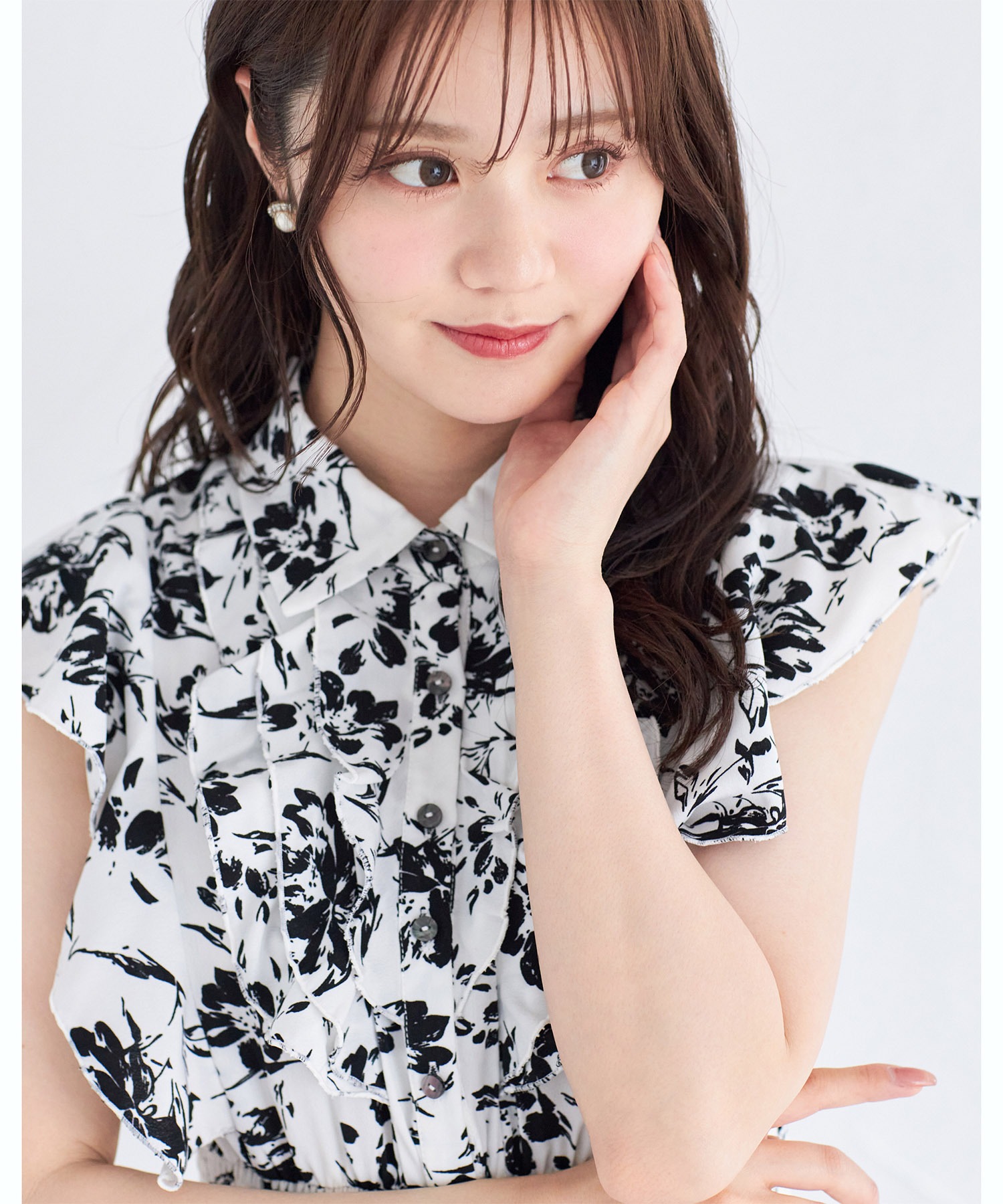 トッコクローゼット tocco closet フリル付きアシメティアード