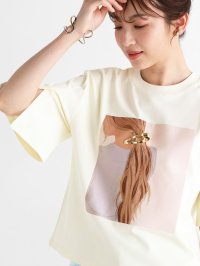 Vin/ヴァン Vin ヘアピンアクセントレディTシャツ/506514448