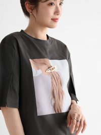 Vin/ヴァン Vin ヘアピンアクセントレディTシャツ/506514448