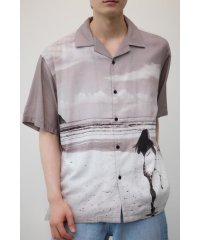 AZUL by moussy/ビンテージ風サーフフォトシャツ/506514520
