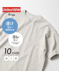 United Athle/ユナイテッドアスレ United Athle 1枚でも透けない◎ 9.1オンス ビッグシルエットコットンTシャツ シンプル半袖無地T ヘビーウェイト 綿100%/506515182