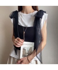 FILLOU/フィルー FILLOU FILLOU チュールリボンニットビスチェ/506516307