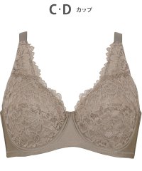 Wing/ウイング Wing ブラジャー ワイヤーが痛くなりにくい 綿混(カップ肌側・バック) フルカップブラ/506516741