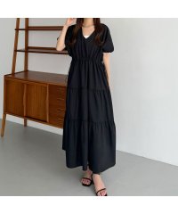 callautia/カラウティア callautia callautia Vネックドロストワンピース/506520929