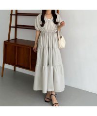 callautia/カラウティア callautia callautia Vネックドロストワンピース/506520929