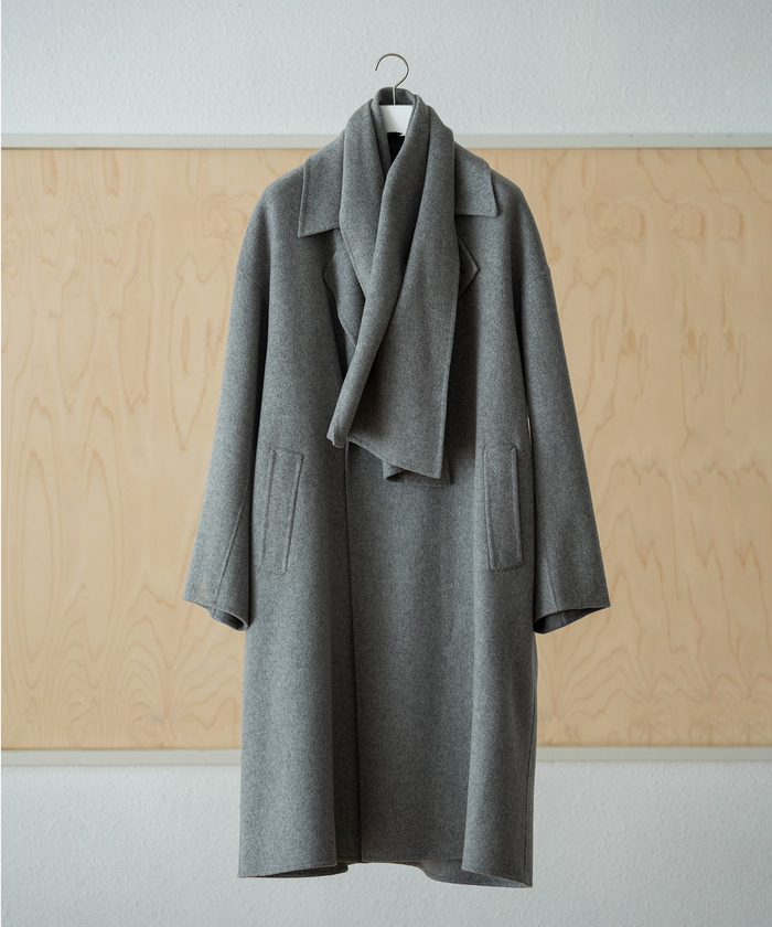 マフラー付き》メリノウール ダブルフェイス セミダブル