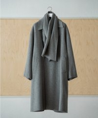 ADAM ET ROPE'/《マフラー付き》メリノウール ダブルフェイス セミダブル オーバー コート / 超軽量 / ユニセックス/506521009