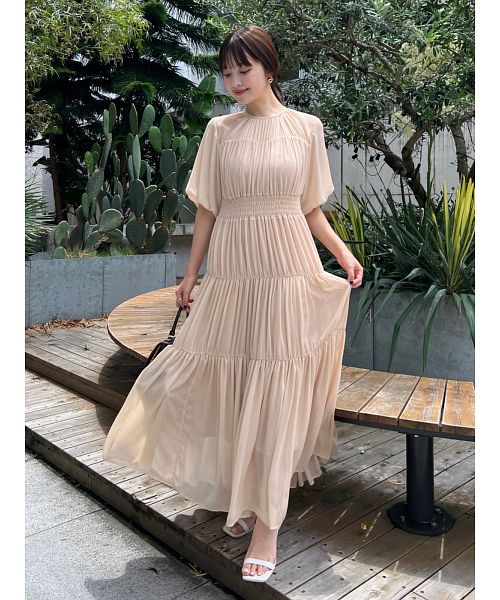 ANAYI シフォンドット ティアードワンピース｜Yahoo!フリマ（旧