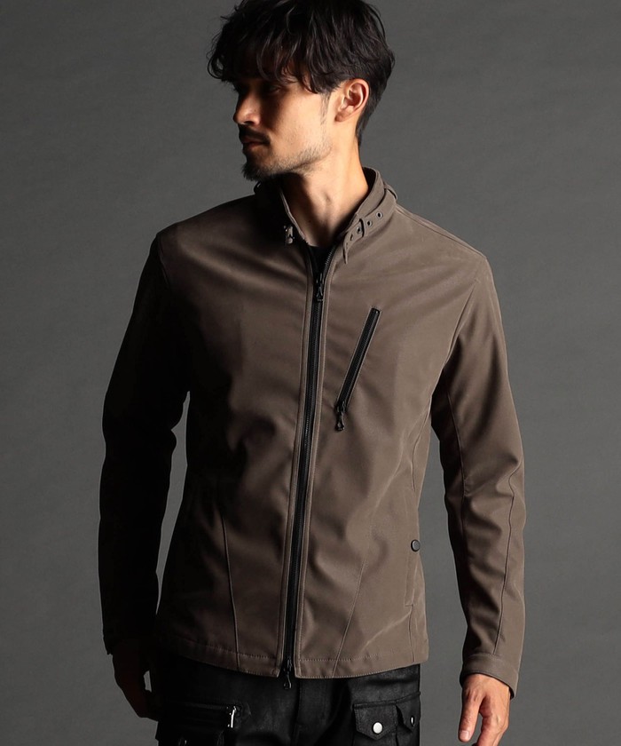 セール 30%OFF】フロッキージャージ レザーライクライダース