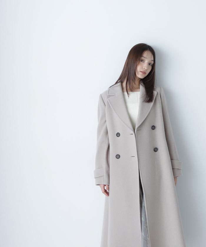 セール】ビッグカラーダブルチェスターコート 24AW(506514591