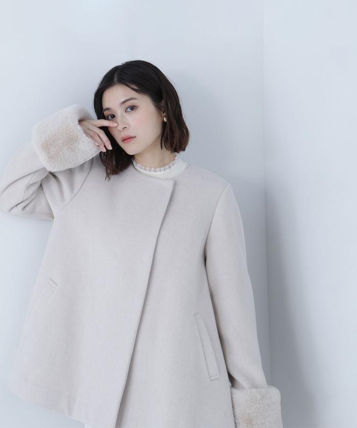 セール】ブッチャーフロントジップタイトスカート(505112362) | ナチュラルビューティーベーシック(NATURAL BEAUTY BASIC)  - d fashion