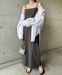 and　Me.../アンドミー andme ダブルストラップ バックオープン カップ付き キャミワンピース/506520925