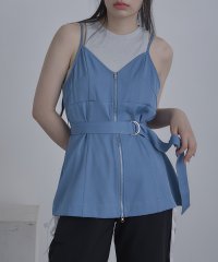 miette/ベルト付きフロントジップビスチェ/506525071