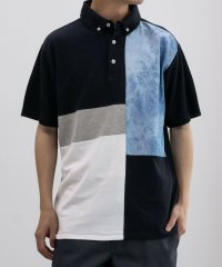MAC HOUSE/マックハウス Mac－House SARARI サラリ NAVY 切り替えポロシャツ MC24ー731ー23T/506525686