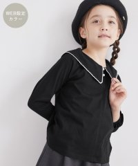 ROPE' PICNIC　KIDS/【KIDS】ビックカラーブラウスカットソー/WEB限定カラー・サイズ:ブラック・110cm/506527002