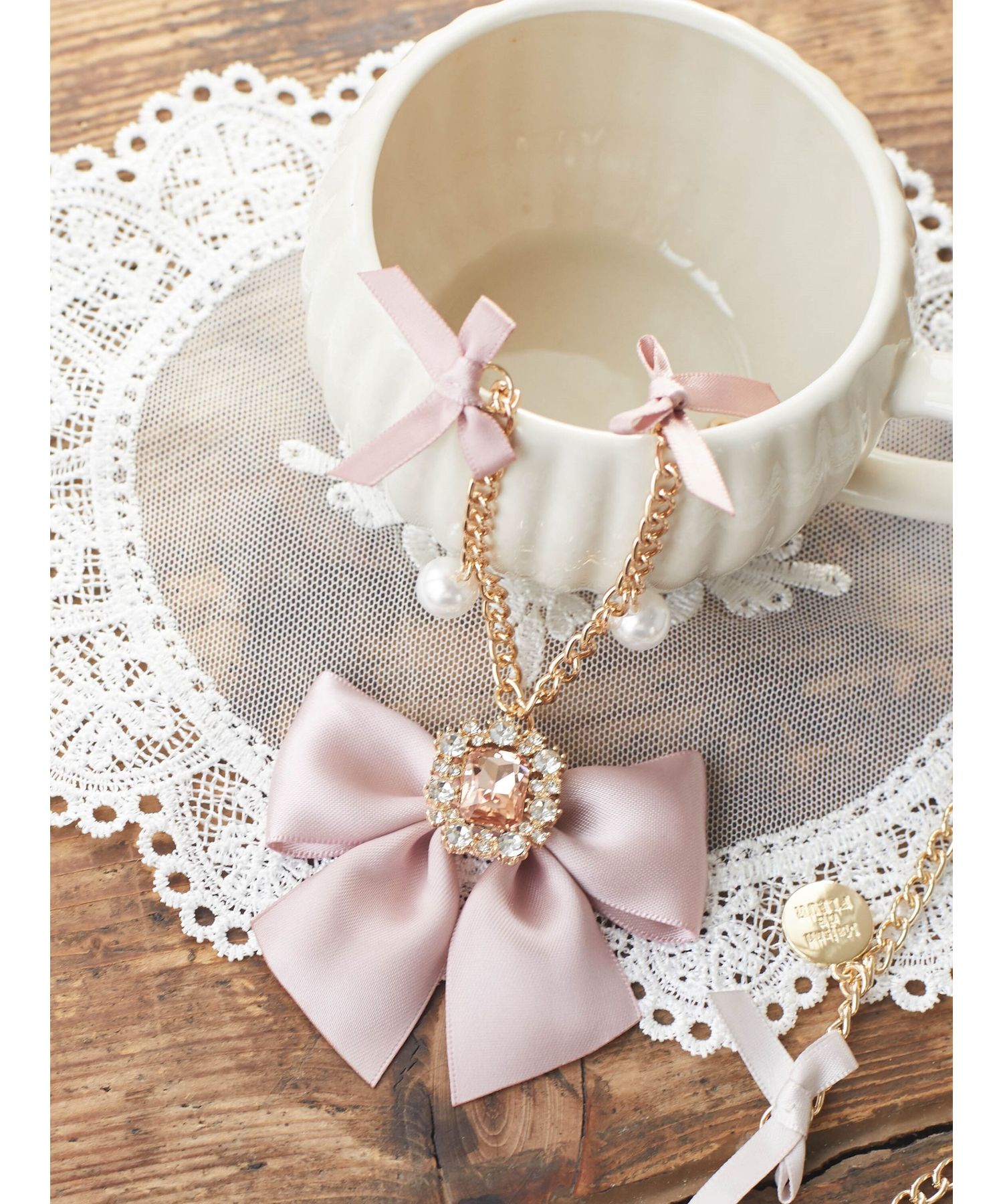 メゾン ド フルール Maison de FLEUR ビジューリボンパール