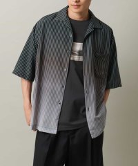 a.v.v (MEN)/【接触冷感】グラデーションストライプオープンカラーシャツ/506222714