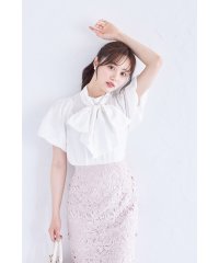 tocco closet luxe/トッコ クローゼット リュクス tocco closet luxe 2WAYボウタイリボン付きバルーンスリーブブラウス/506501858