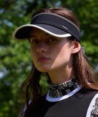 LANVIN SPORT/リボン付きロゴポイントサンバイザー【部分UV】/506487112