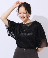 SHOO・LA・RUE Cutie Blonde/【2点セット】ラメシアーTOPS × ロゴTシャツ/506493263