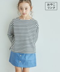 ROPE' PICNIC　KIDS/【KIDS】細ボーダー天竺トップス/リンクコーデ・WEB限定サイズ:110cm/506543732