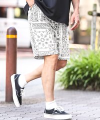 LUXSTYLE/ラグスタイル LUXSTYLE ペイズリー柄ショートパンツ/ショートパンツ メンズ ハーフパンツ コットンパンツ ペイズリー バンダナ柄/506544588