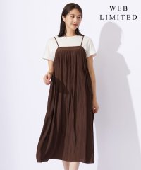 J.PRESS LADIES（LARGE SIZE）/【WEB限定・洗える】キャミワンピース カットソー ツインセット/506544972