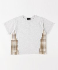 COMME CA ISM KIDS/チェック使い サイドポケットTシャツ/506463498