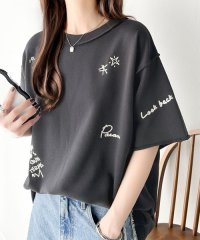 Classical Elf/クラシカルエルフ Classical Elf 後ろ姿までぬかりなくオシャレにキマる。ランダム刺繍裏毛ハーフスリーブTシャツ/506549789