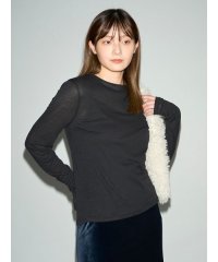 emmi atelier/オーガニックコットン強撚天竺トップス/506549803