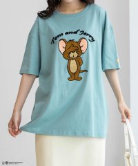 MAC HOUSE(women)/Tom and Jerry サガラ刺繍Tシャツ 335147303－A/506557465