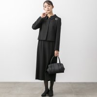 form forma/フォルムフォルマ form forma 【前開き】ステンカラージャケット＆タイトロングワンピース ブラックフォーマル/506296841